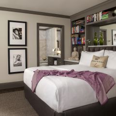 spacious bedroom in dallas bungalow