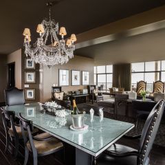 Upscale Dining Room In Houston Suite